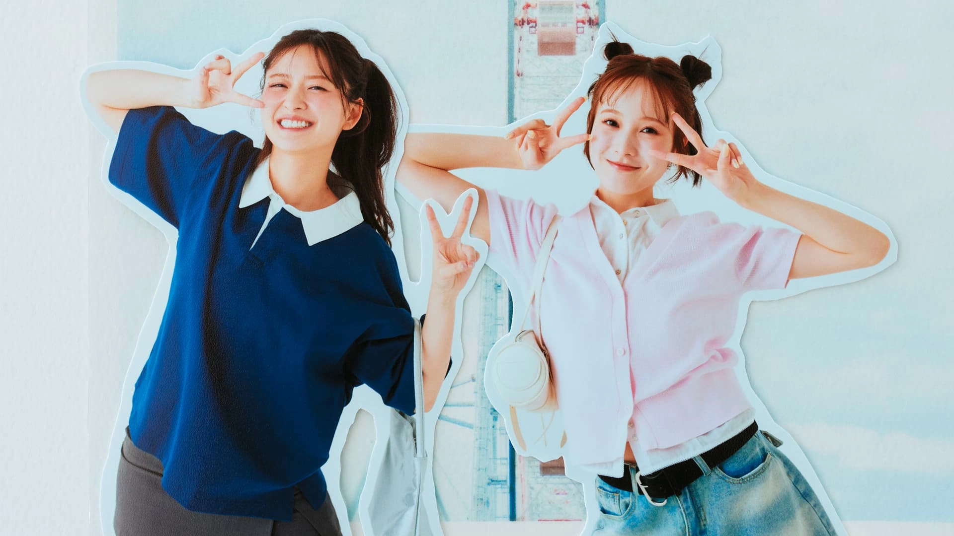 【金川紗耶×本田紗来】遊園地へお出かけ♡ ボーイズライクな「リンクコーデ」をご紹介！