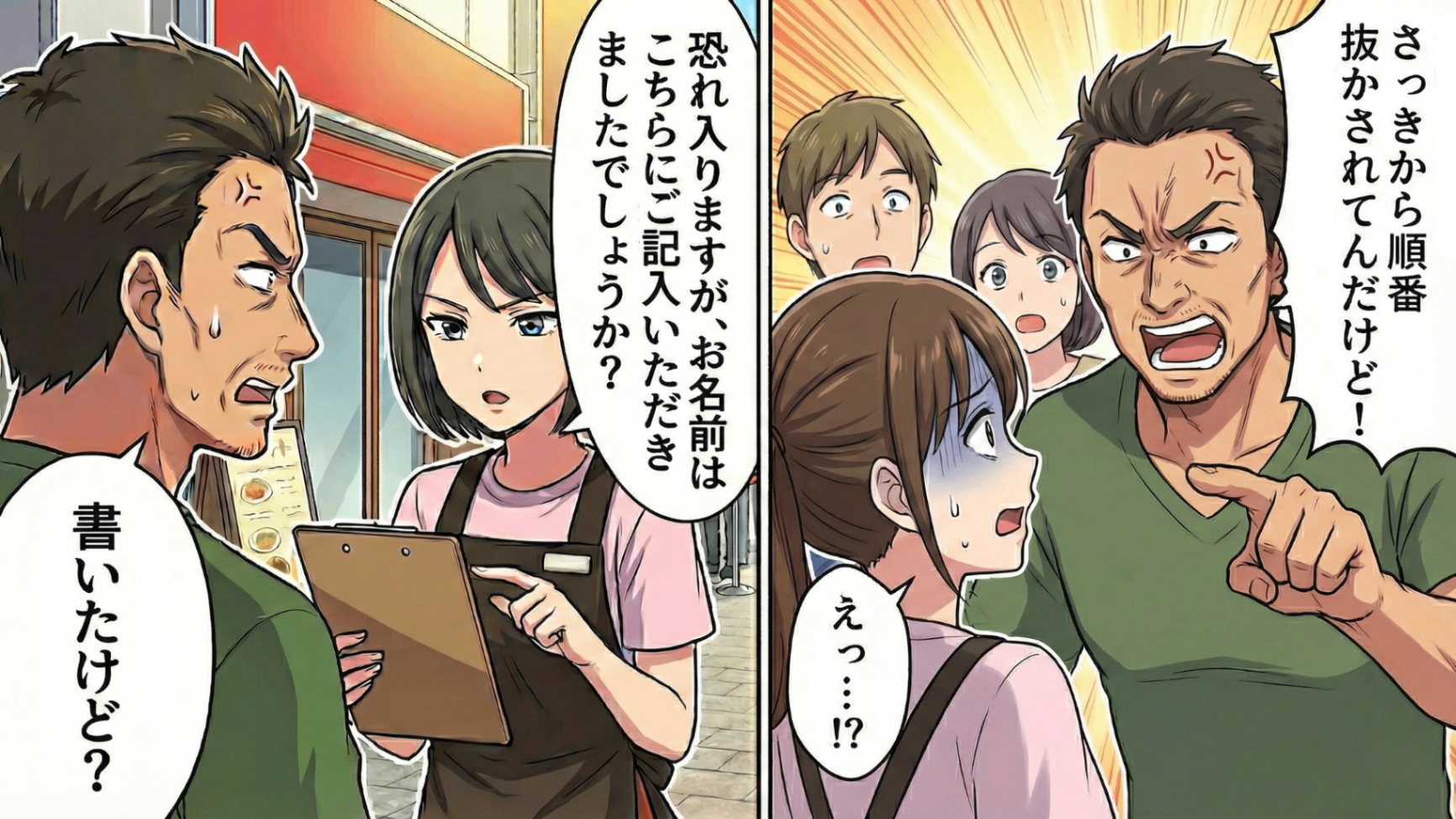 「今すぐ案内しろよ！」男性客が大声で激怒！？震える声で対応した直後【まさかの事実】が発覚...！