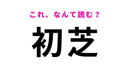 「初芝」はなんて読む？大阪府にある駅名！