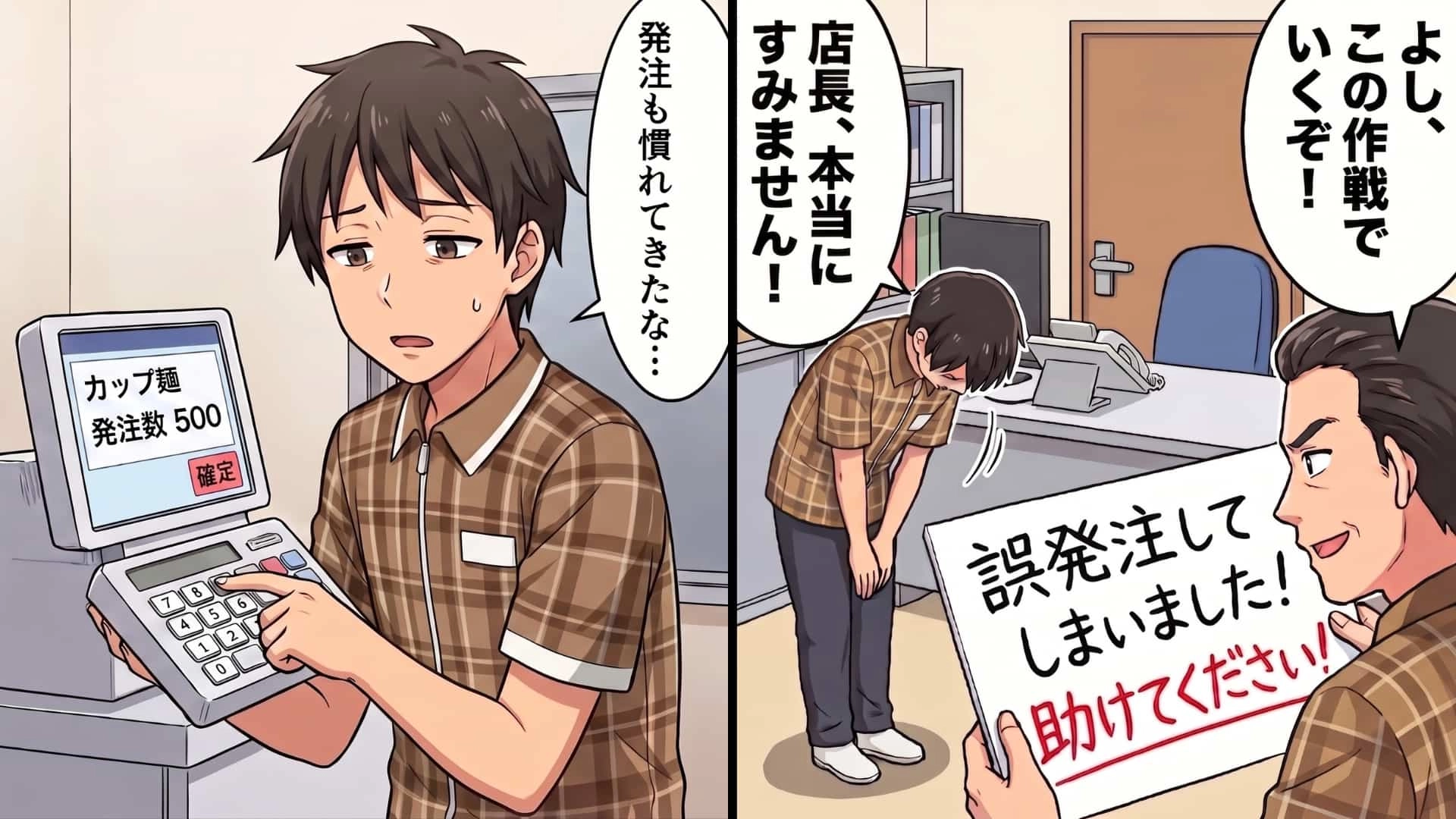 【バイトで大失態】商品の発注を任されたはずが、信じられない光景に絶句…。パニックに陥る主人公を待ち受ける【予想外な展開】とは…!