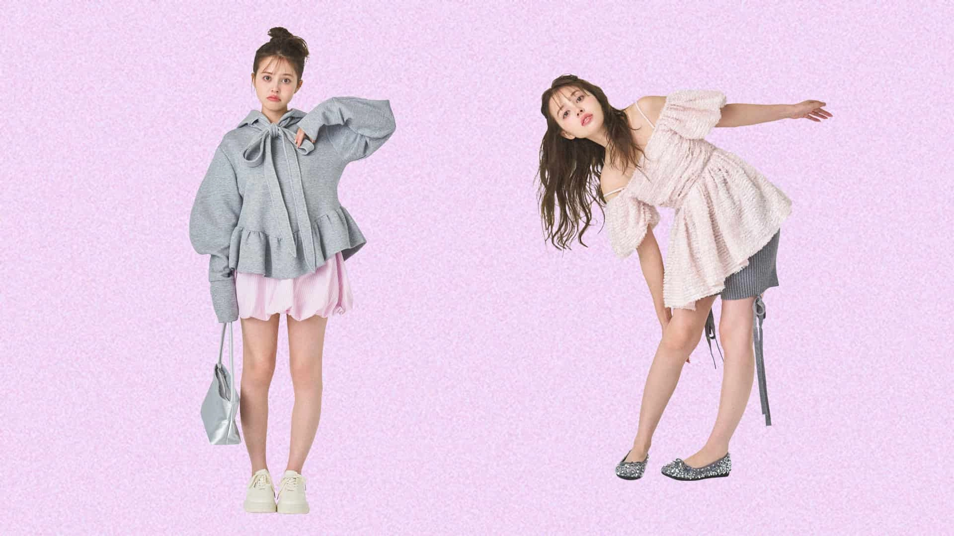 ガーリーさん必見♡ アンニュイな甘さが手に入る「グレー×ベイビーピンク」コーデをお届け！