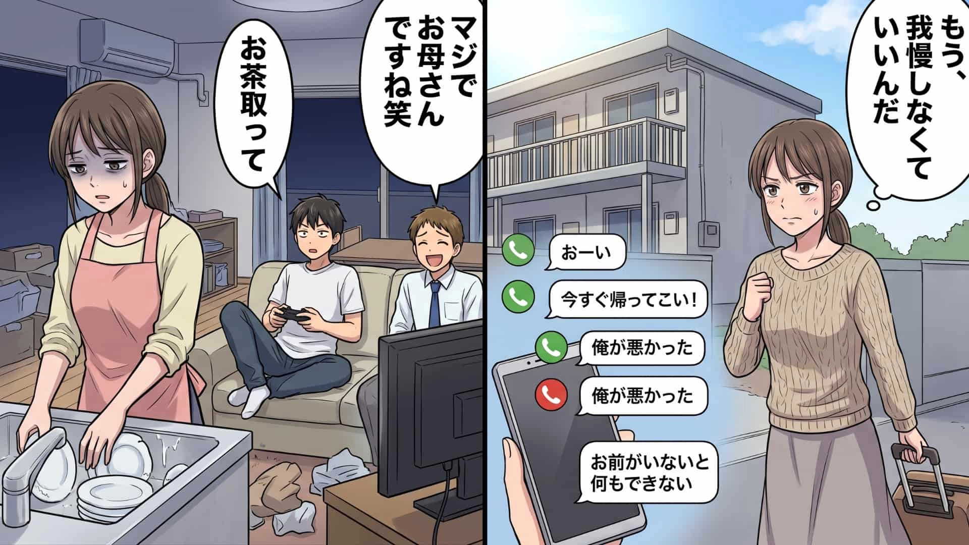 【モラハラ】「誰に向かって口聞いてんだよ！」手料理を流し台に捨てる彼氏に号泣...翌朝、主人公は【まさかの決断】を！