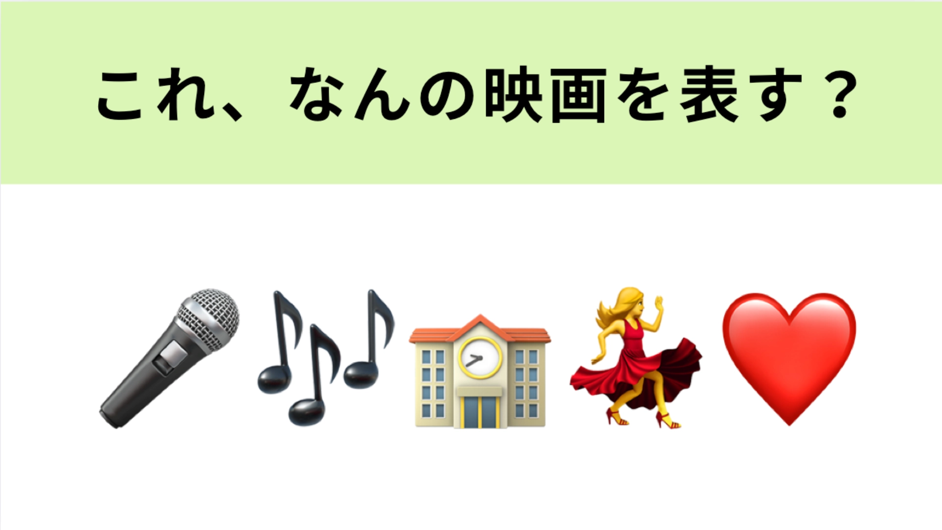 この絵文字が表す映画は?こんな学生時代を送りたかった…!