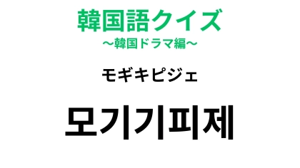 【韓国語クイズ】「모기기피제（モギキピジェ）」の意味は？夏の必須アイテム！