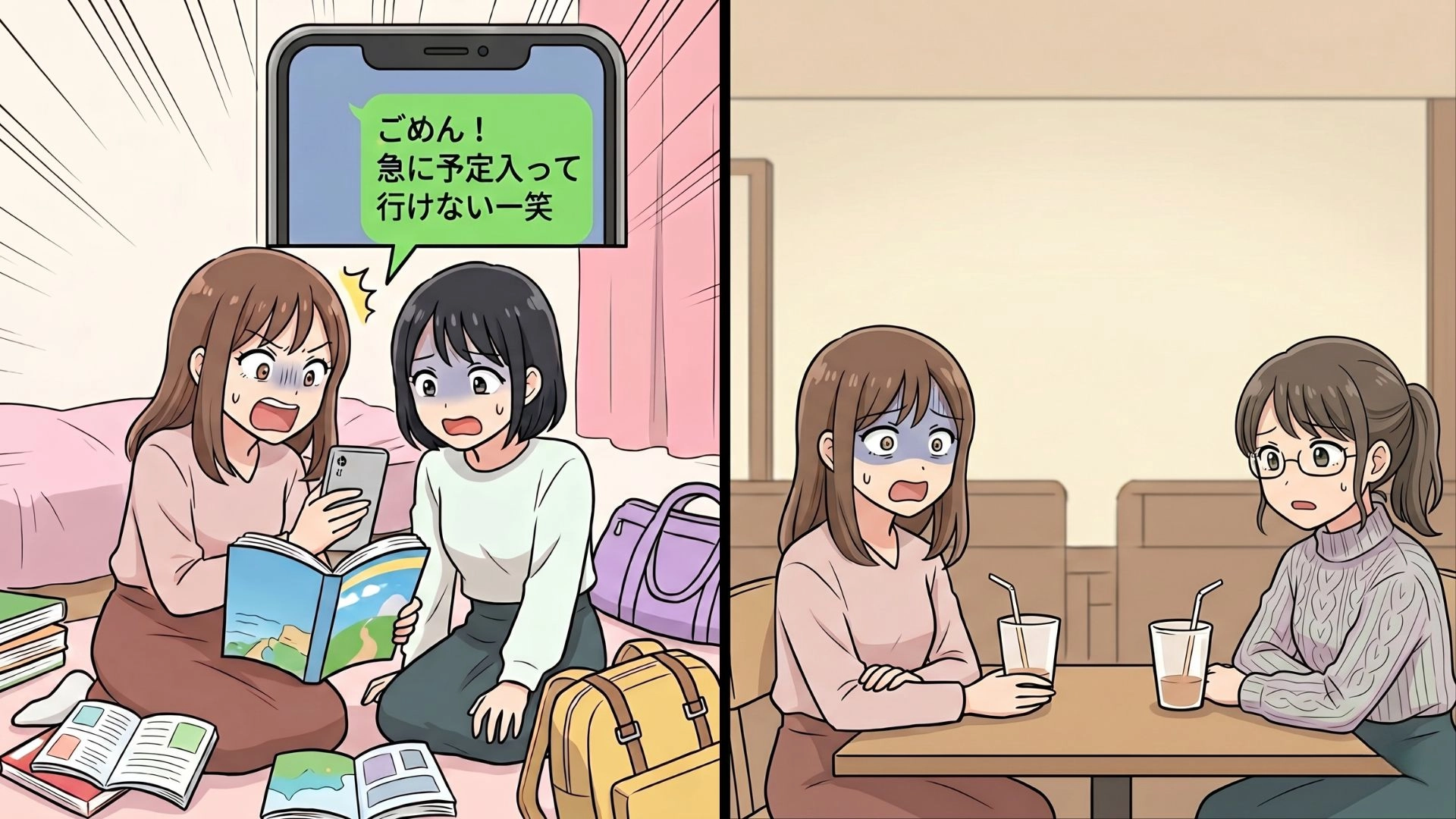 旅行を前日に“ドタキャン”して音信不通になった友だち。数年後に“突然の連絡”が来て...その【恐ろしい目的】とは！？・前編