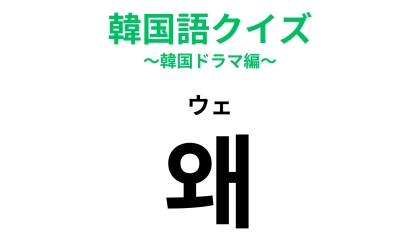 「왜（ウェ）」の意味は？5W1Hを表す言葉です...！【韓国語クイズ】