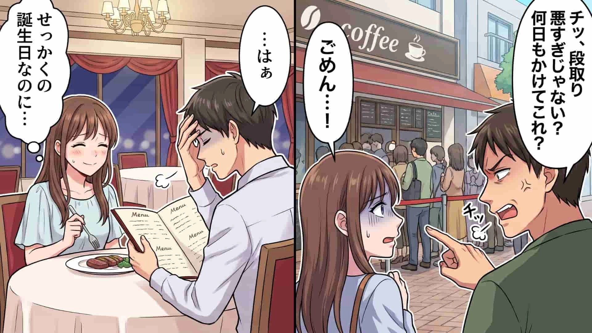 【モラハラ】「用意するのにめっちゃ金かかったんだから」彼が計画してくれた最高の誕生日デート♡ のはずが…彼の【ありえない態度】にドン引き！
