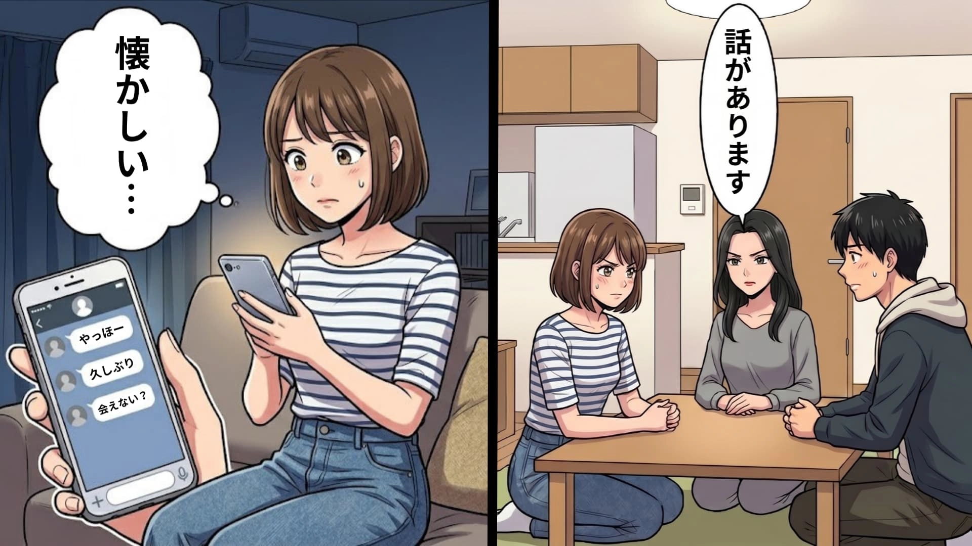 「寂しいから会いたい」元カレから突然の連絡。軽い気持ちで家に行くと、【とんでもない修羅場】に...！