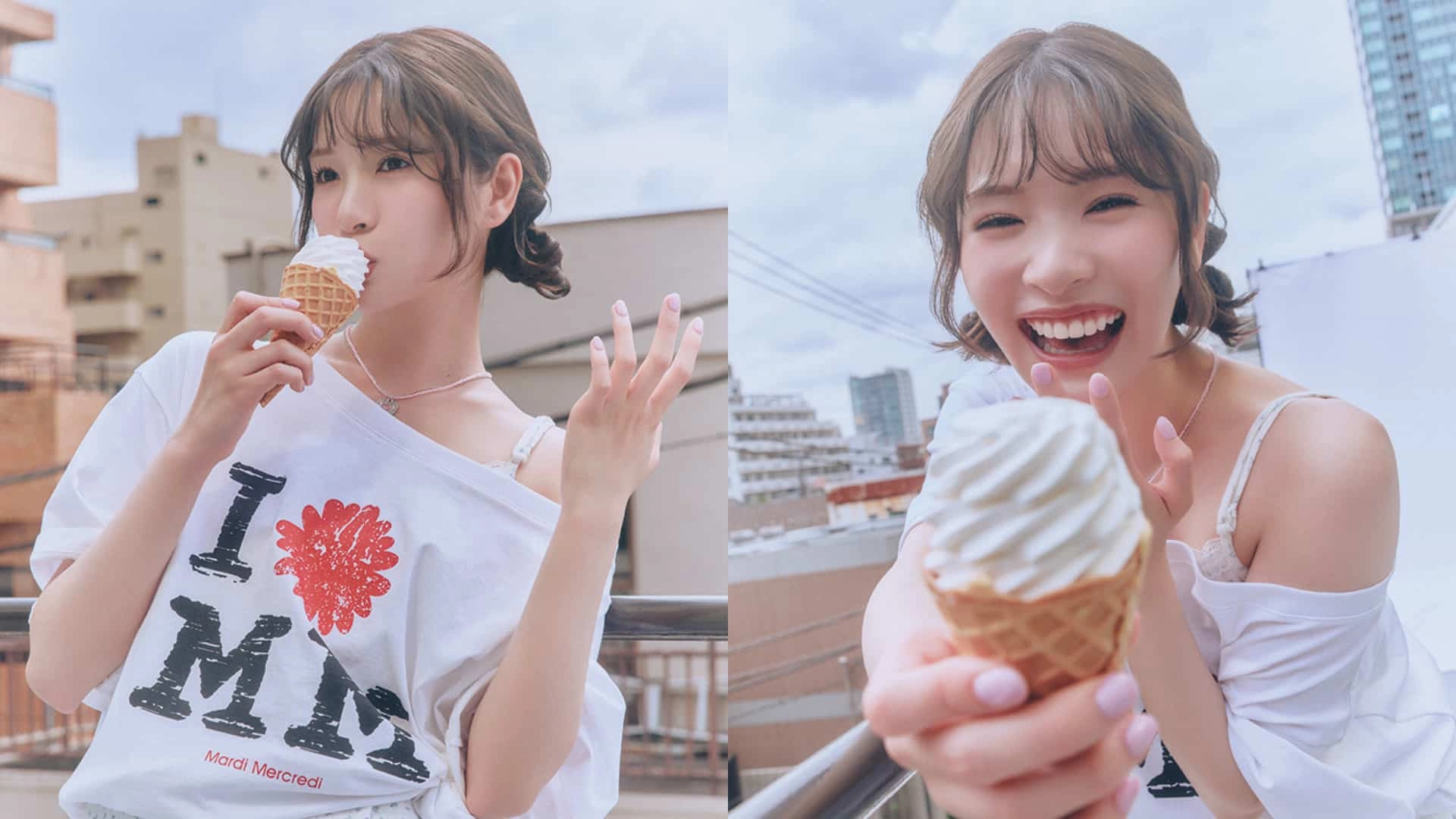 “彼氏に借りちゃった感”が出せる♡ メンズウケ抜群な「ロゴTシャツ」着回し術