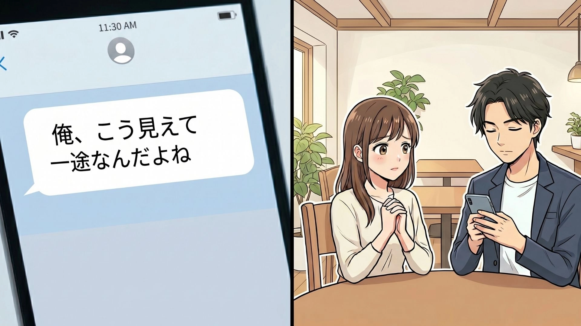 【実体験】「俺って一途なんだよね」と語る彼。初デートで発覚した“衝撃の本性”に、主人公はドン引き...!