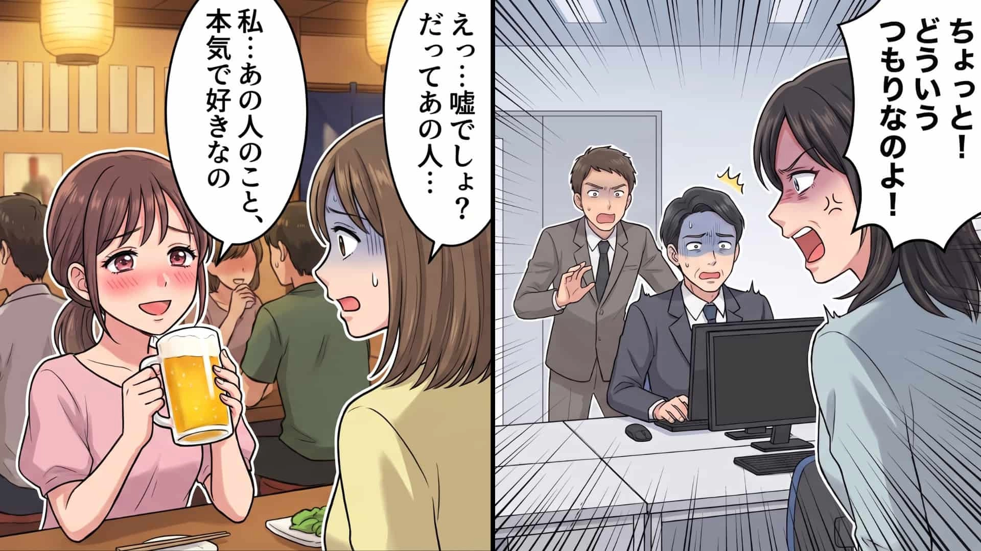 【衝撃ラスト】「既婚者の上司に恋をしているの」同僚からの衝撃的な告白…その後、彼女は突然姿を消して…！