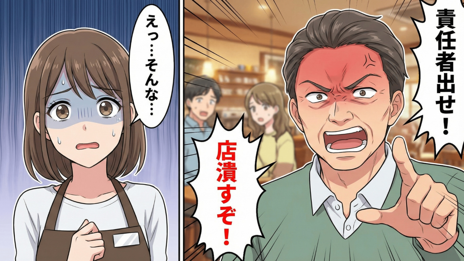 「SNSで拡散してやる」ケーキに異物混入！？と思いきや、激怒するクレーマー客に【まさかの事態】が...！・前編