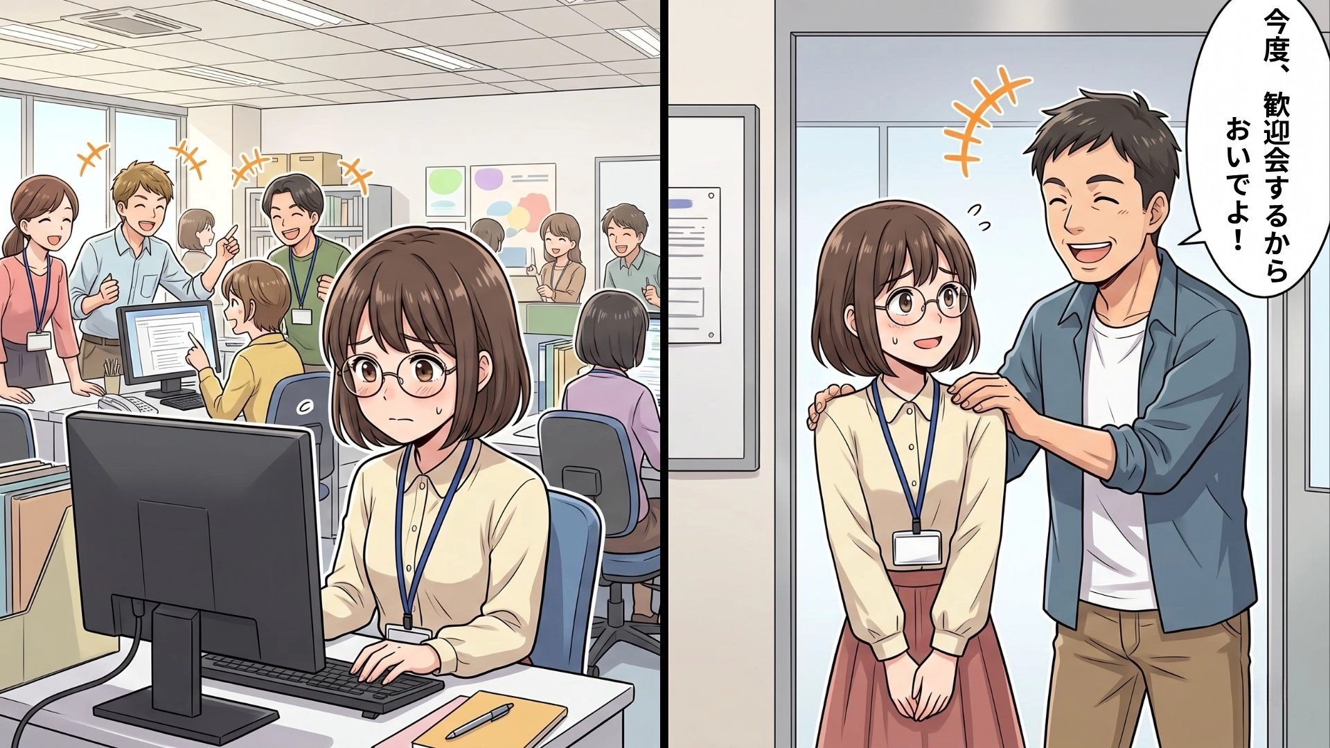 【衝撃体験】接客が苦手な私が選んだ『裏方バイト』。平和な日常を夢見ていたのに、予想外の歓迎会で事件が発生…！？・前編