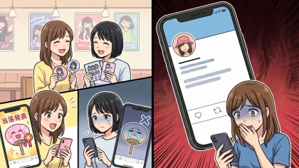 オタ友とライブ後、頻繁だった連絡が途絶えた...SNSを見ると彼女の【まさかの本性】が発覚して！？主人公ドン引き...！