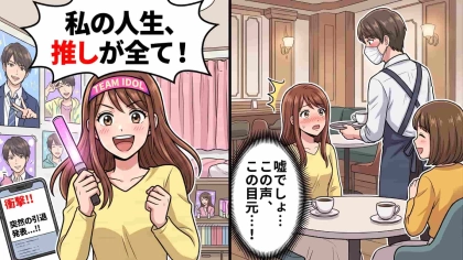 【推し活】推しが突然の『グループ脱退』で絶望の底にいた私。友人が無理やり連れ出してくれた場所で、【信じられない出来事】が…！