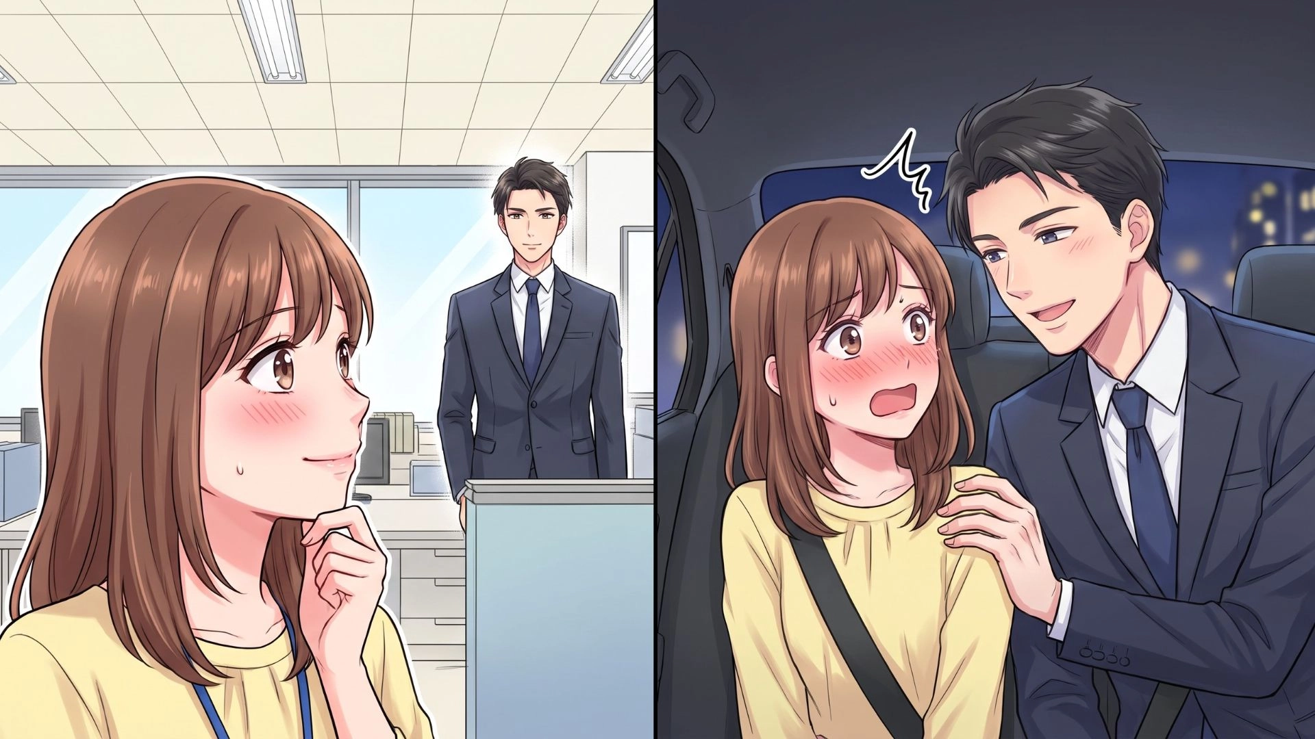 【まさかの悲劇】憧れの先輩と〈タクシー車内〉で2人きりに。積極的すぎるアプローチに困惑...！