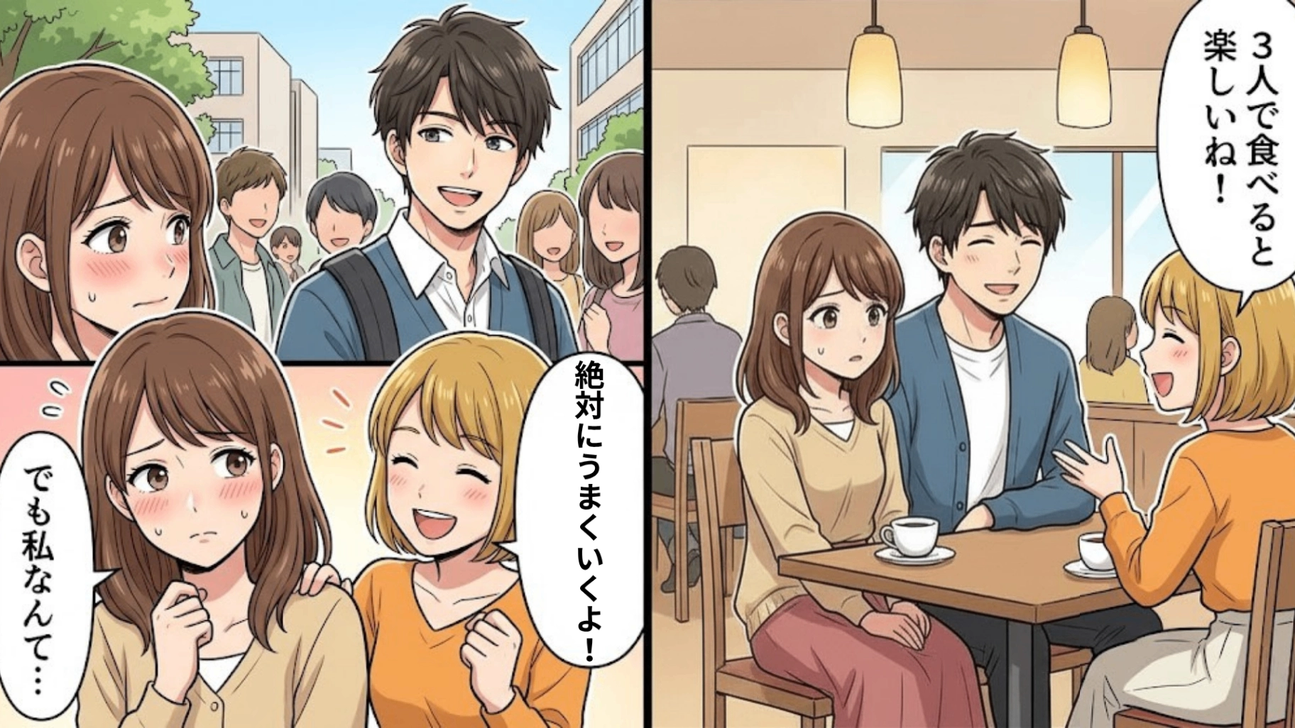 【衝撃ラスト】親友の後押しで“憧れの先輩”と交際スタート♡ しかし、幸せの裏では【信じられない裏切り】が...！？・前編