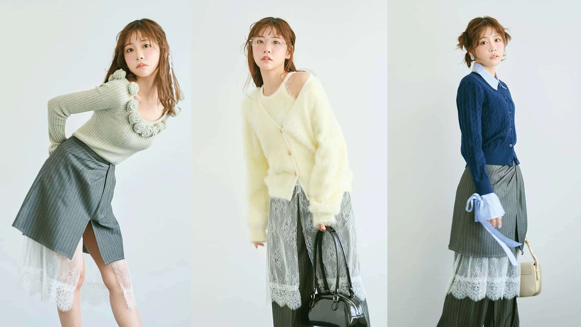 今季らしさが手に入る♡ スーツライクな「スカートパンツ」着回し術3選