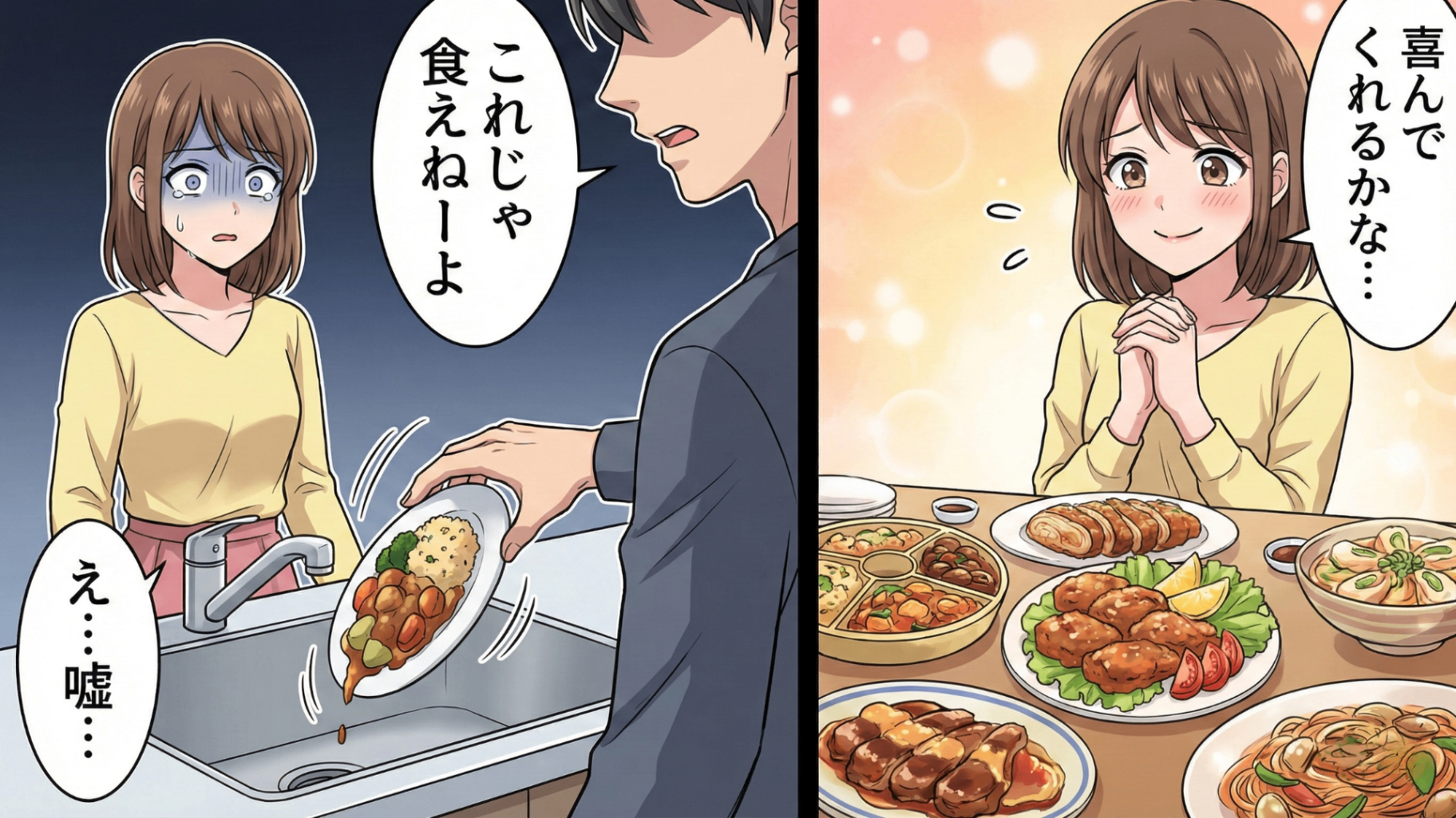 愛情込めた手料理をゴミ扱い！？私をお母さん代わりにする彼氏の【ノンデリ発言】とは…？・前編