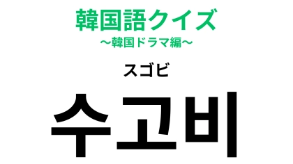 【韓国語クイズ】「수고비（スゴビ）」の意味は？お気持ち程度でも貰えたらうれしい！