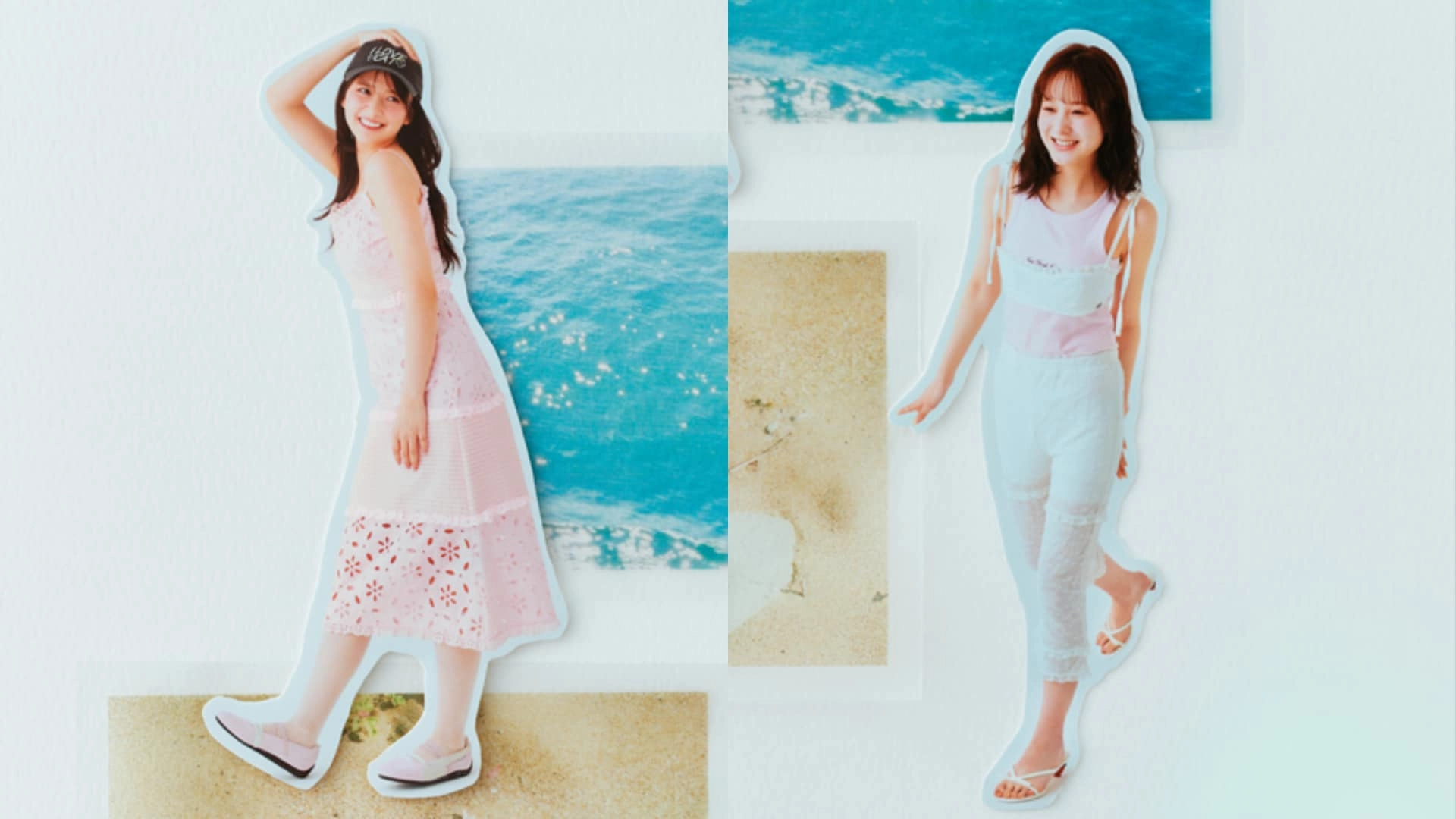 【金川紗耶×本田紗来】沖縄旅行にぴったり♡ ピンクを取り入れた「ガーリーなリンクコーデ」