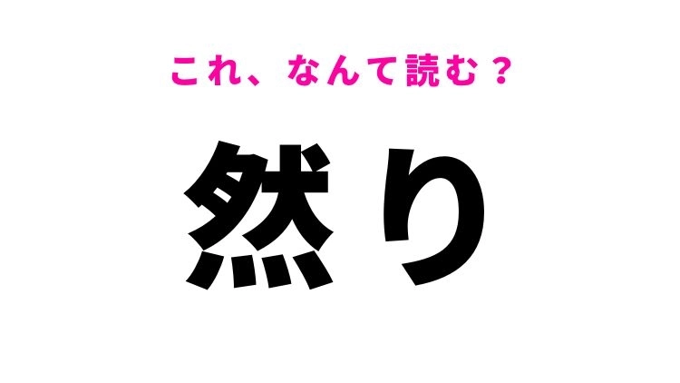 【然り】はなんて読む？「その通り」の類義語！