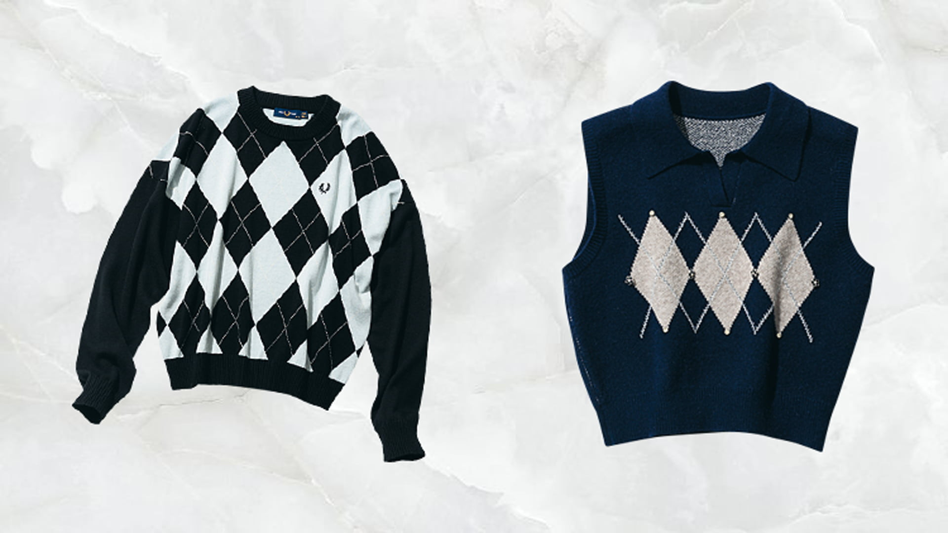 知的な印象をアップさせるデザインが今っぽ♡ お育ちよさげな「アーガイル柄ニット」まとめ