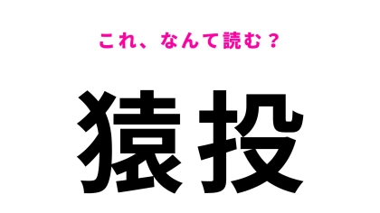 【漢字クイズ】「猿投」の読み方は？「えんとう」や「さるなげ」とは読みません！