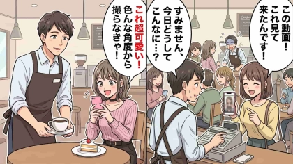 【バイト】いつも静かなカフェに“突然の大行列”！？店長と私が大パニックに陥った、【予想外の出来事】とは…！