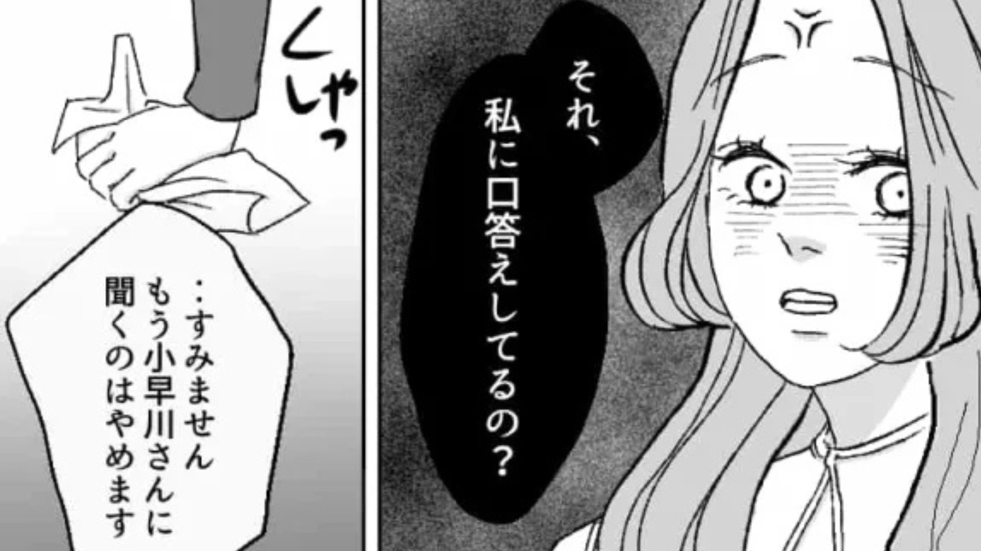 【後編】【最後にスカッと！】「私に口答えしてるの？」やさしかった社員さんが豹変。衝撃言動に、主人公は痺れを切らして...！？