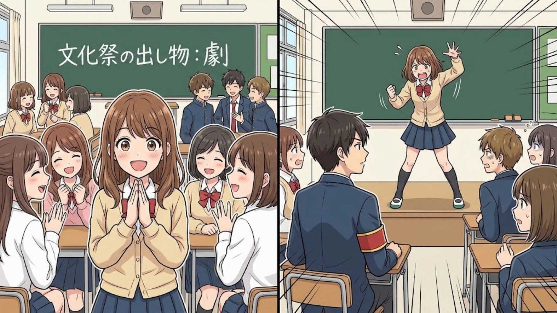 “ヒロイン役”は誰の手に？『高校の文化祭』で、イケメンの相手役をめぐって“女の戦い”が勃発...そして【まさかの事態】に！？・前編