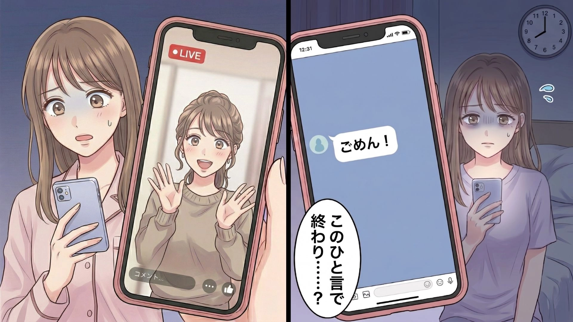 【衝撃結末】明日遊ぶ約束なのに未読無視…心配していたら、SNSでまさかのライブ配信中！？待ち続けた末に届いた“ありえないひと言”とは…！