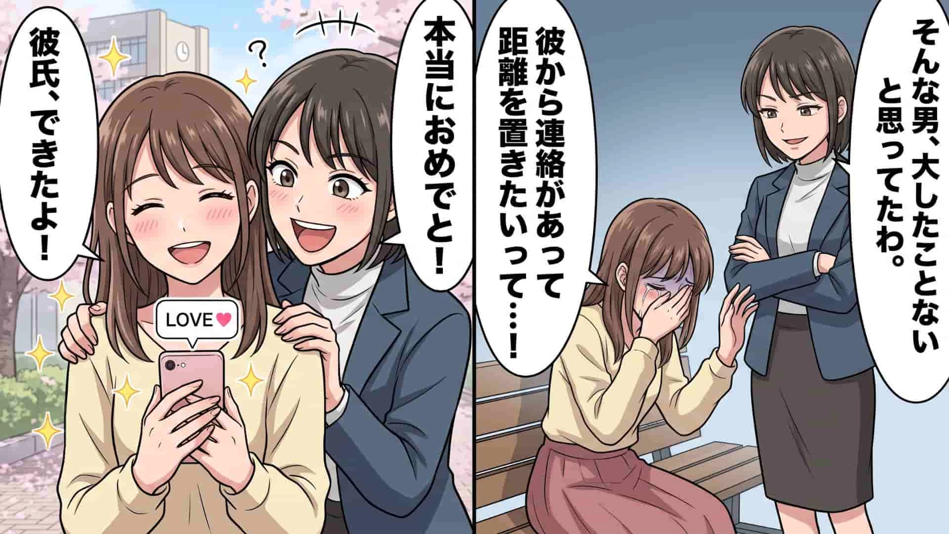初めて彼氏ができた♡ 幸せ絶頂だった私の恋を狂わせた、友人の【とんでもないおせっかい】とは...!