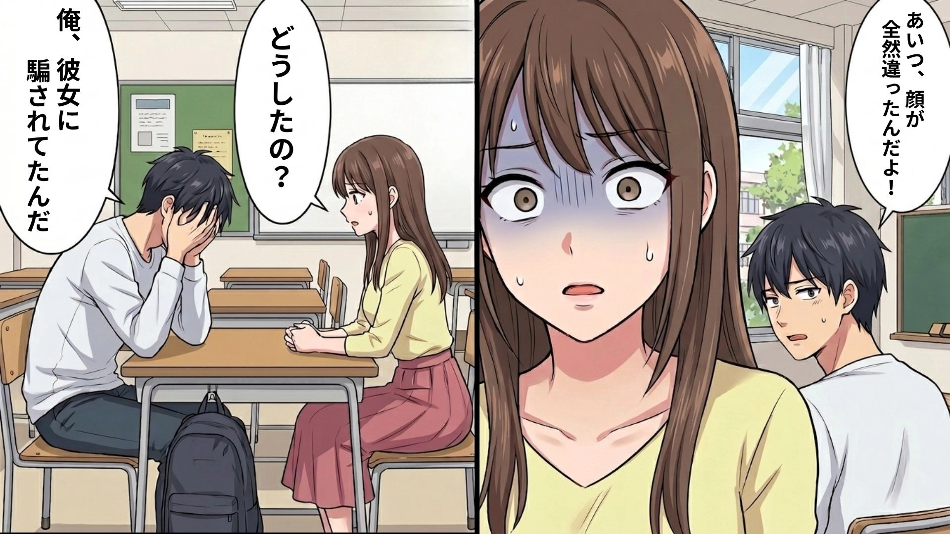 【最後にスカッと！】「騙されていたんだ」彼女のすっぴんに対して“信じられない発言”を...無神経な男友だちに、主人公激怒！？・前編