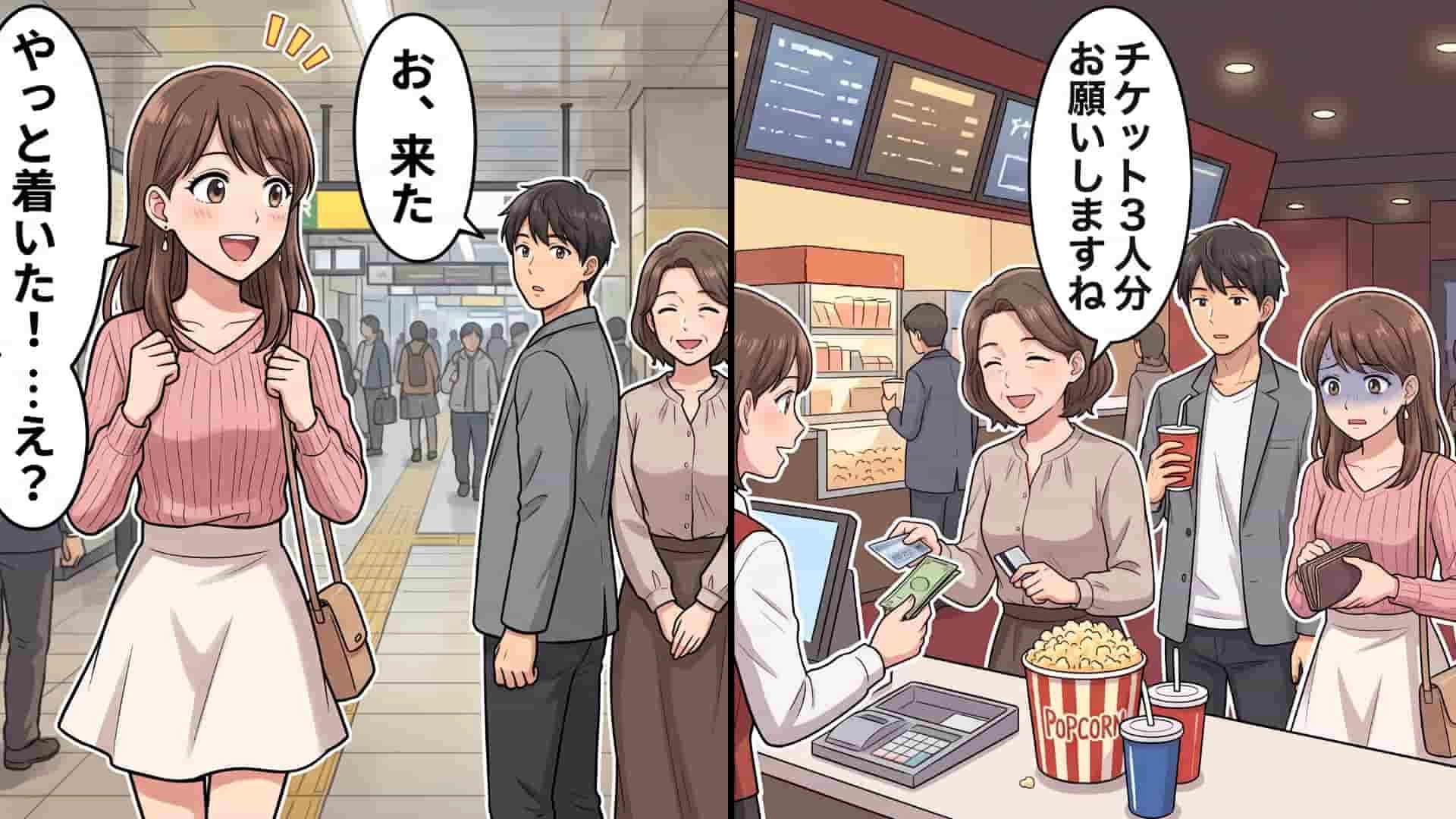 【実体験】「紹介するね、俺の母親」初デートに同伴者!?【まさかの事態】に、主人公は大パニック...!