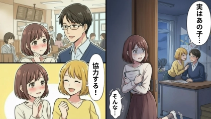 【衝撃展開】「協力するよ！」親友に恋愛相談した結果...【とんでもない行動】をされて、主人公絶句！
