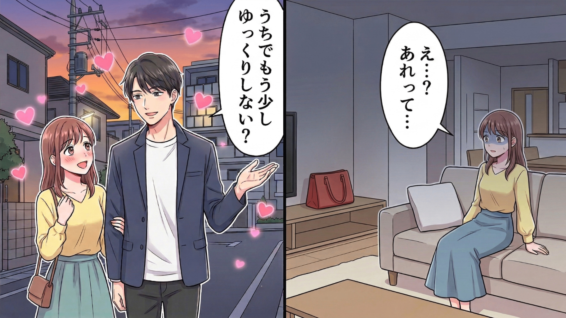 「うちでもう少しゆっくりしない？」憧れの先輩とデート後、彼の家へ♡ しかし幸せ絶頂の私は、部屋で【まさかの物】を見つけてしまい即帰宅...！？・前編