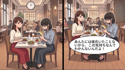 【後編】「彼氏いたことないからわかんないんだよ」久々に再会した親友。食事中に【信じられない発言】を...！？