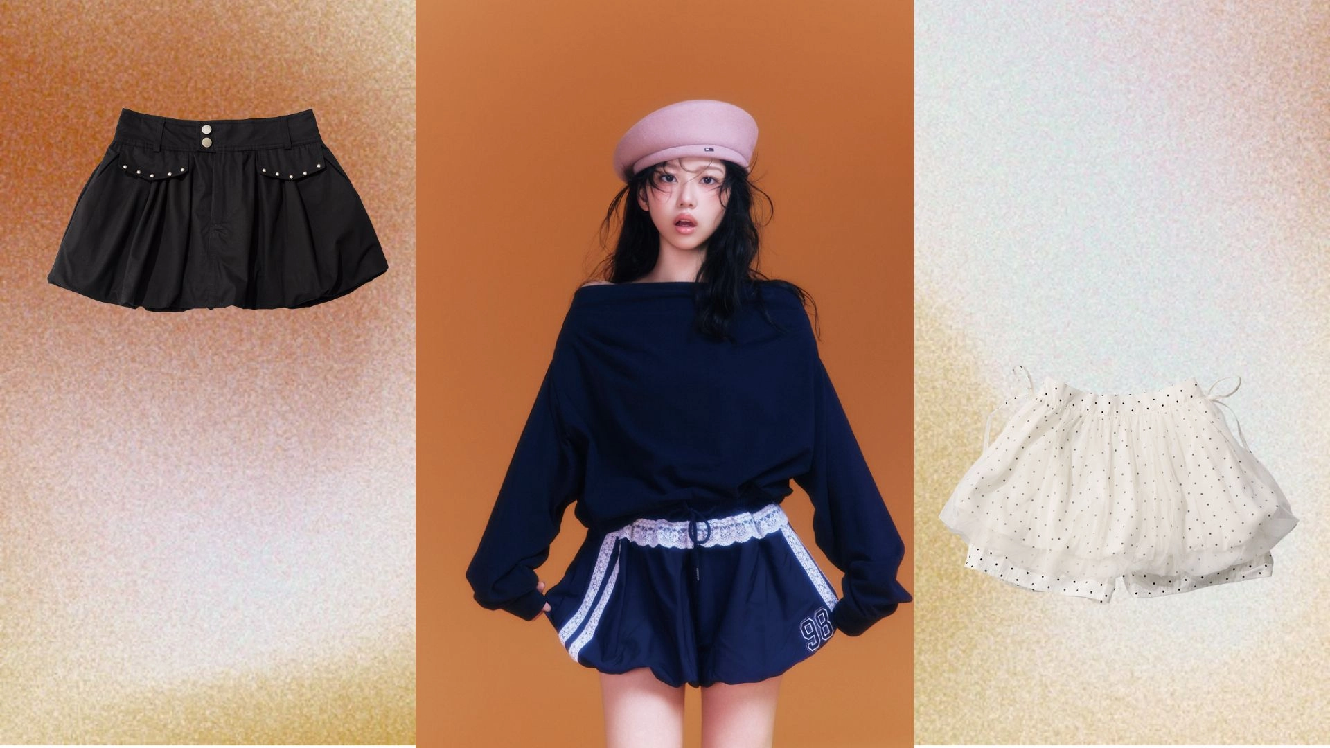 ふんわりシルエットでアイドル気分に♡ お目立ちガーリーな《バルーンミニ》の着こなし方