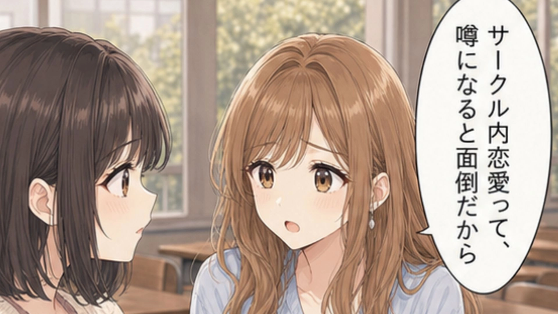 【友だちトラブル】「みんなに言うほうが面倒じゃん」“彼氏なし同盟”の親友に恋人がいた！？秘密を託された私が抱えた『ある悩み』とは...！・前編