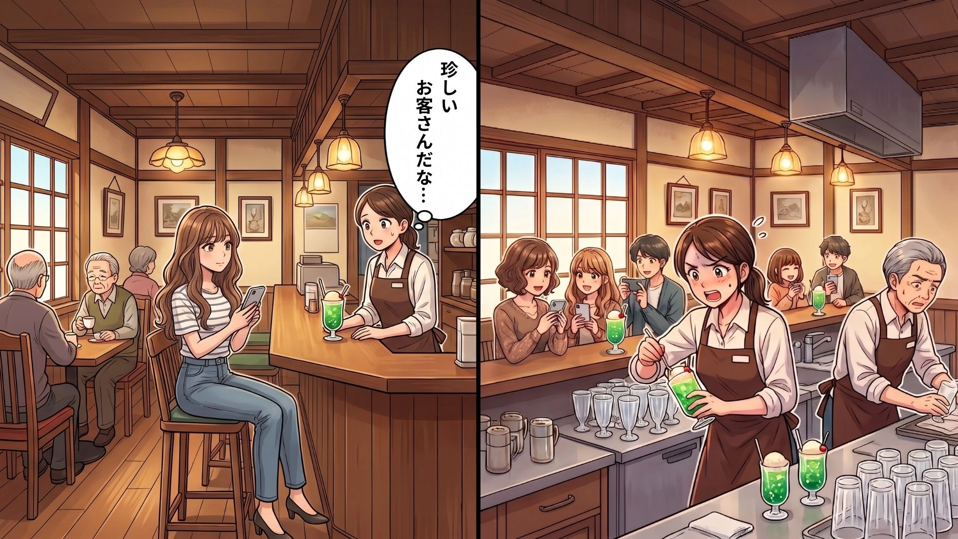 バイト先がある日突然、人気店に...!?地元で愛されるカフェの運命を変えた【SNS投稿】とは!