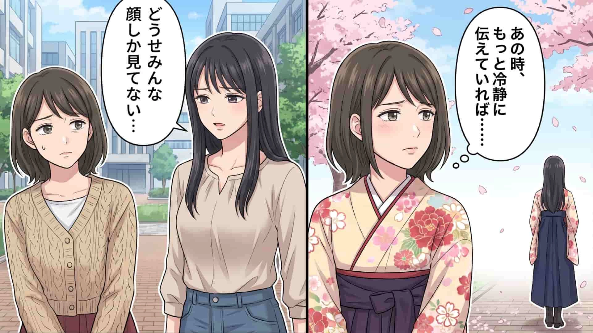 可愛い友人の口癖は「どうせ顔だけでしょ」。就活中にも繰り返される自虐...主人公は耐えきれず、思わず【まさかの発言】を！