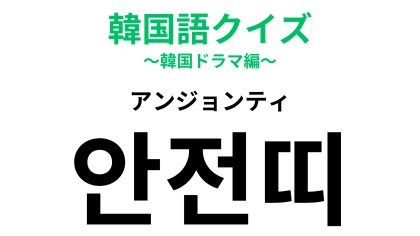 「안전띠（アンジョンティ）」の意味は？車に関する韓国語！【韓国語クイズ】