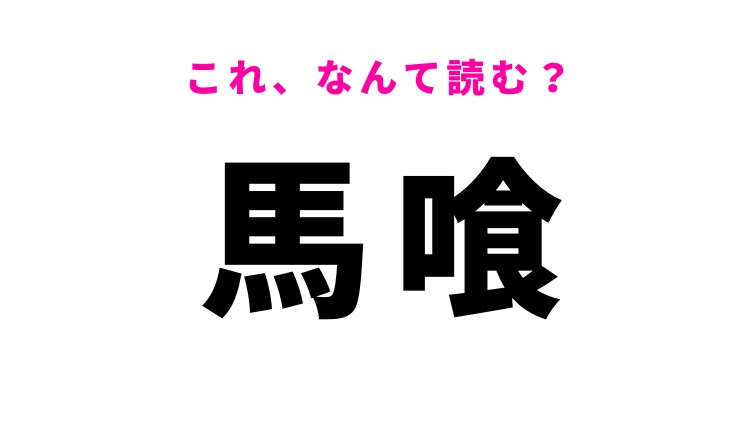 【馬喰】はなんて読む？職業に関する言葉！