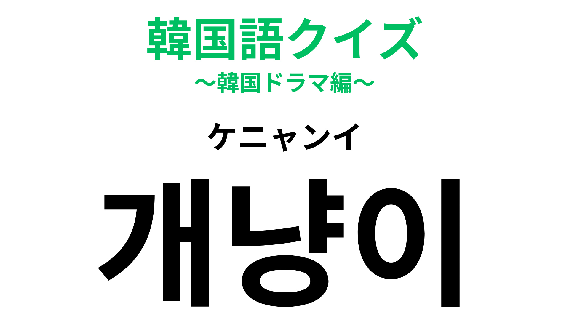 「개냥이（ケニャンイ）」の意味は？こんな猫がいたらメロメロ…！？【韓国語クイズ】