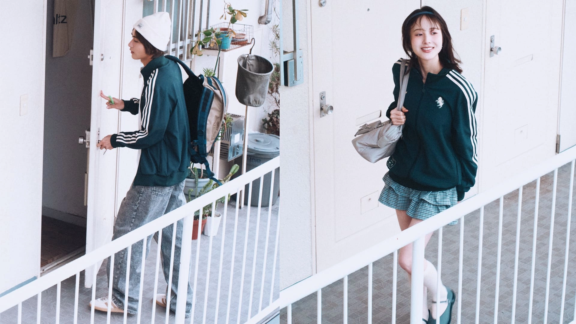 【本田紗来×髙橋大翔】が熱演♡ 彼とシェアしたいNo.1「トラックジャケット」のペア着回しコーデ