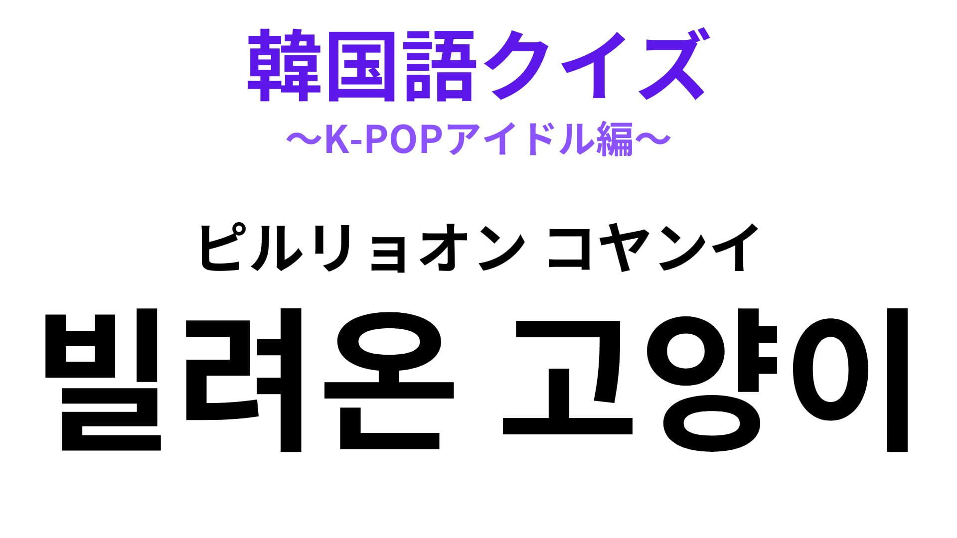 「빌려온 고양이（ピルリョオン コヤンイ）」の意味は？ILLITのアルバム名にもなっている…！