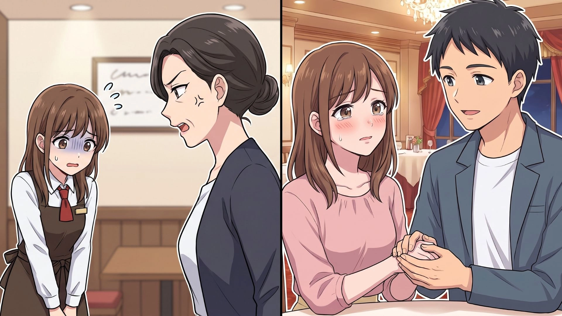 「彼女と同じ職場なの?」彼のお母さんに初めてのご挨拶。緊張しながら向かったディナーで、【衝撃の人物】が待っていて...!