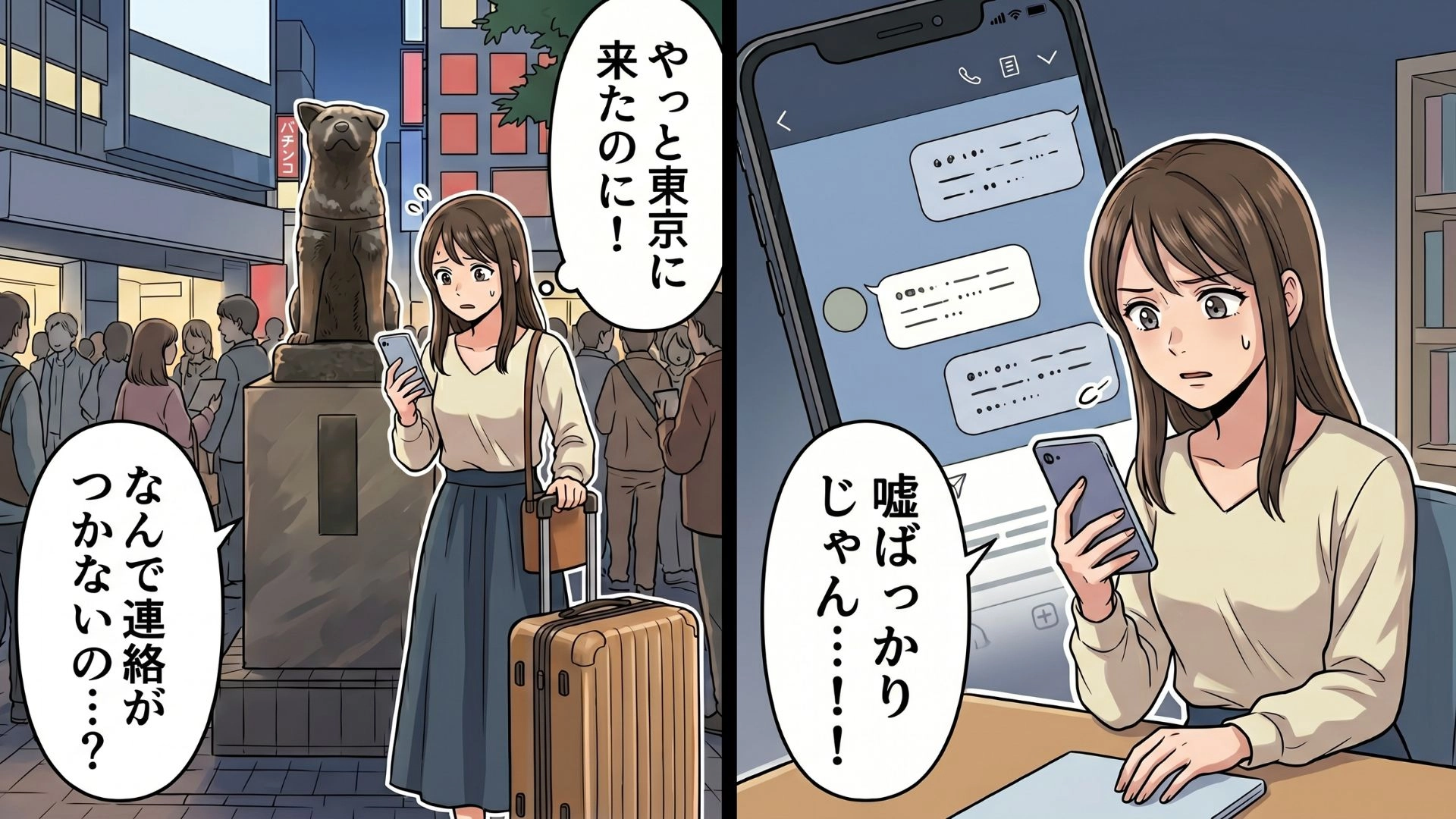 飛行機で会いに来たのに突然の“音信不通”！？ドタキャンされた私は【衝撃の投稿】を見つけて...！