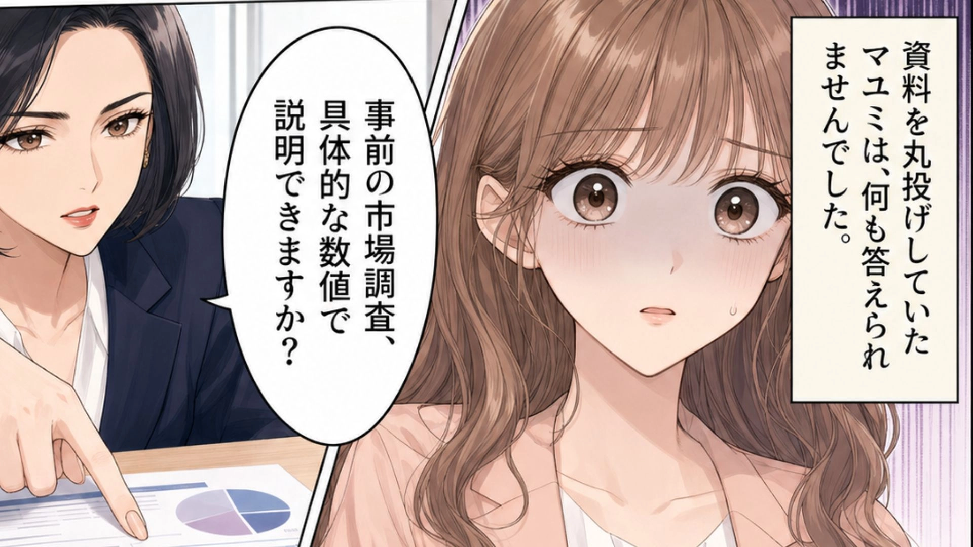 【最後にスカッと！】「タイパが悪い」と仕事を丸投げする新卒女子。愛嬌だけを武器に挑んだプレゼンで、【とんでもない大失態】を...！